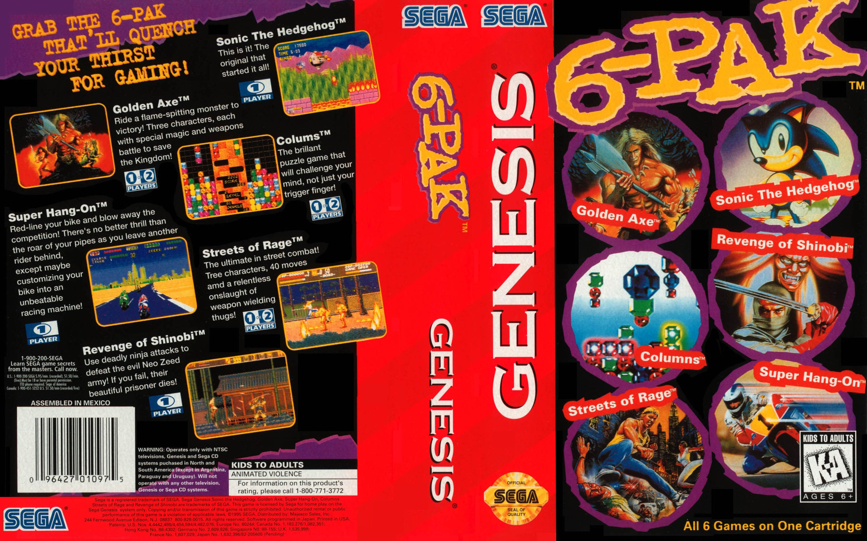 Sega Megadrive Genesis 0 9 Game Covers Box Scans Box Art Cd Labels Cart Labels 